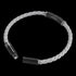 POLICE WARREN GREY LEATHER MEN'S BRACELET - OPEN VIEW