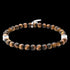 POLICE TALON TIGER EYE BEAD MEN'S BRACELET - BACK VIEW