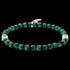 POLICE TALON GREEN TIGER EYE BEAD MEN'S BRACELET - BACK VIEW