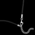 POLICE BULLION BLACK LEATHER BEAD MEN'S NECKLACE - CLASP CLOSE-UP