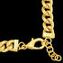 POLICE CRANK GOLD MEN'S CHAIN NECKLACE - CLOSE-UP