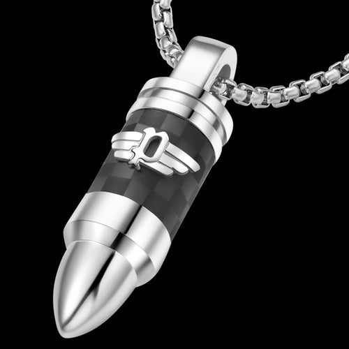 POLICE BULLET CARBON FIBRE MEN'S NECKLACE