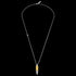 POLICE BULLET TWO-TONE GOLD MEN'S NECKLACE - FULL VIEW