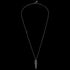 POLICE BULLET GUNMETAL GREY MEN'S NECKLACE - FULL VIEW