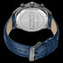 Back View Police Reactor Blue Leather Men's Watch
