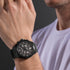 Man Weraring Police Malawi All Black Men's Watch