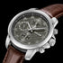 POLICE MENSOR GREY DIAL BROWN LEATHER MEN'S WATCH - ANGLE VIEW