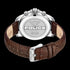 POLICE MENSOR GREY DIAL BROWN LEATHER MEN'S WATCH - BACK VIEW