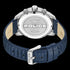 POLICE NEIST SILVER BLUE DIAL LEATHER MEN'S WATCH - BACK VIEW