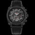POLICE NORWOOD ALL BLACK LEATHER MEN'S WATCH