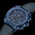 POLICE NORWOOD ALL BLUE LEATHER MEN'S WATCH - ANGLE VIEW