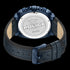 POLICE NORWOOD ALL BLUE LEATHER MEN'S WATCH - BACK VIEW