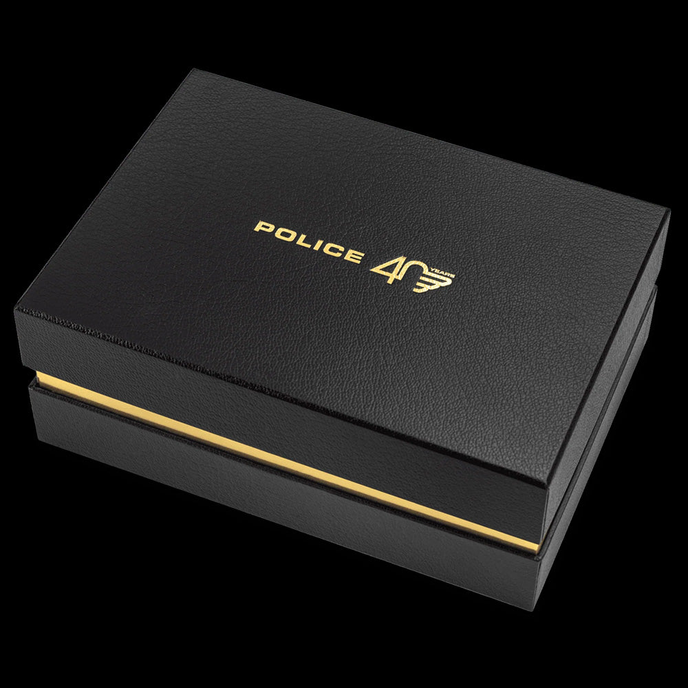 POLICE 40TH ANNIVERSARY MEN'S WATCH & WALLET BOX SET - CLOSED BOX