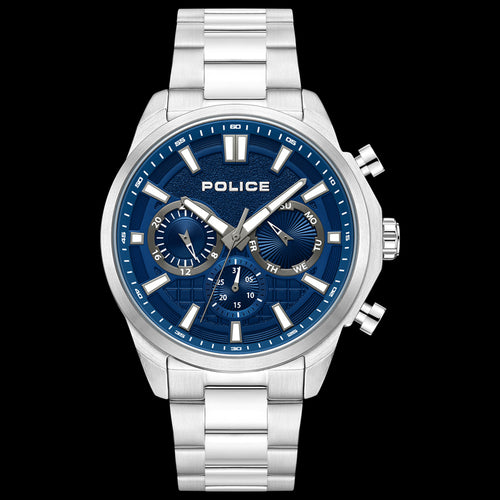 POLICE RANGY SILVER BLUE DIAL MEN'S WATCH