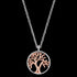 ENGELSRUFER SILVER ROSE GOLD TREE OF LIFE NECKLACE