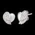 ENGELSRUFER SILVER HEARTWING CZ STUD EARRINGS