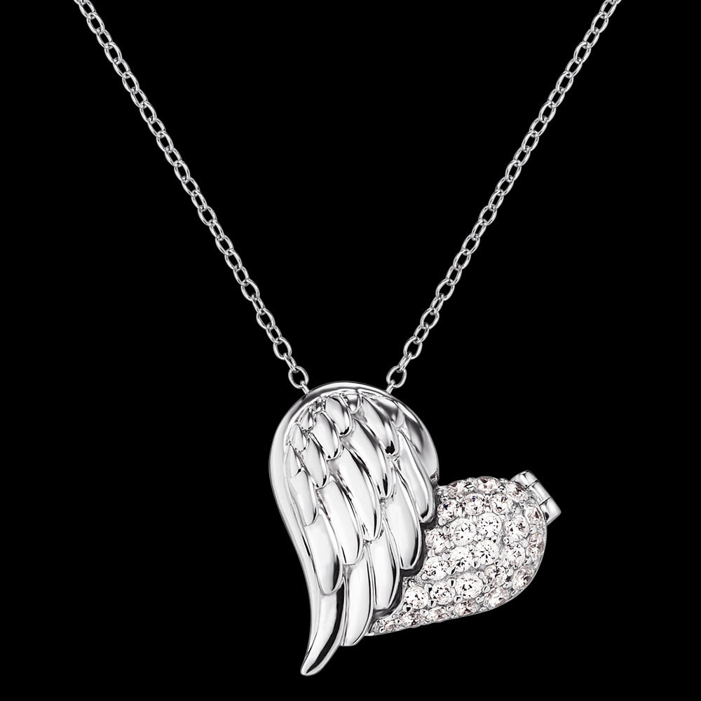 ENGELSRUFER SILVER WITH LOVE OPENING HEART NECKLACE