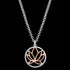 ENGELSRUFER SILVER ROSE GOLD LOTUS NECKLACE