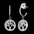 Tree Of Life Little Circle CZ Hoop Earrings | Engelsrufer