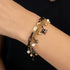 Woman Wearing Windrose Gold Boho Pearl Bracelet