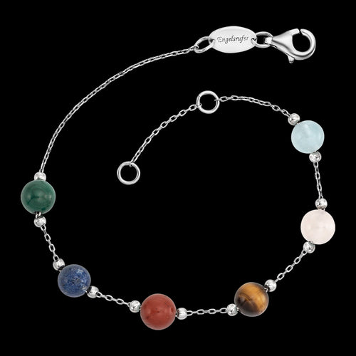 ENGELSRUFER SILVER SIX POWER STONE BRACELET