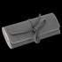 ENGELSRUFER FAUX LEATHER GREY JEWELLERY ROLL - ANGLE VIEW