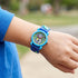 Young Boy Wearing Robot Children's Watch