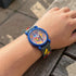 Young Boy Wearing Racing Car Children's Watch