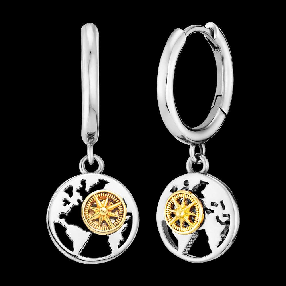 ENGELSRUFER ALOHA WORLD HOOP EARRINGS