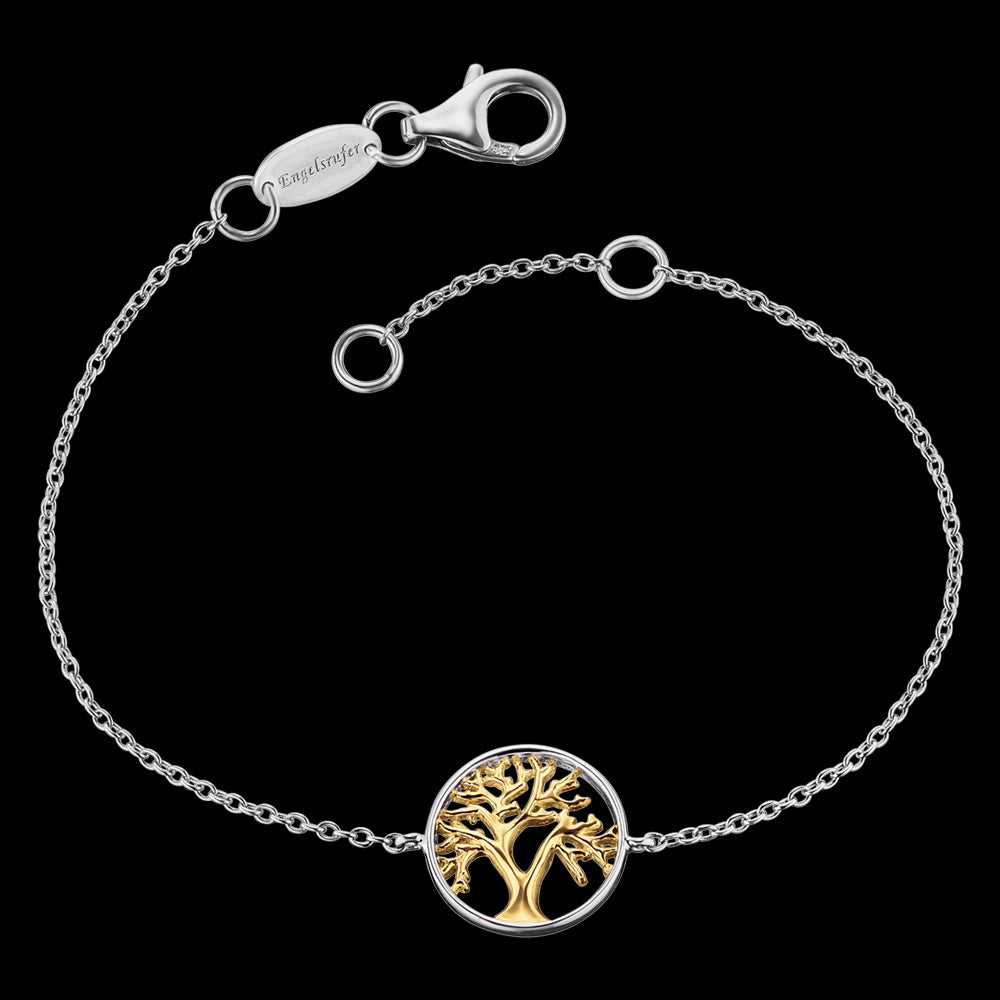 ENGELSRUFER TREE OF LIFE SILVER GOLD BRACELET