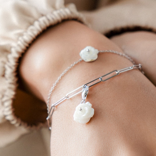 Rose Mother Of Pearl Bracelet Charm | Engelsrufer Australia