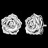 ENGELSRUFER ROSE SILVER CZ STUD EARRINGS