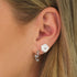 ENGELSRUFER ROSE GARDEN HOOP EARRINGS - MODEL VIEW