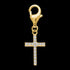 ENGELSRUFER LITTLE CROSS GOLD CZ CHARM