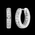 ENGELSRUFER SILVER EMMA 13MM HOOP CZ EARRINGS