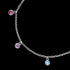 ENGELSRUFER LITTLE MOON RAINBOW SILVER ANKLET