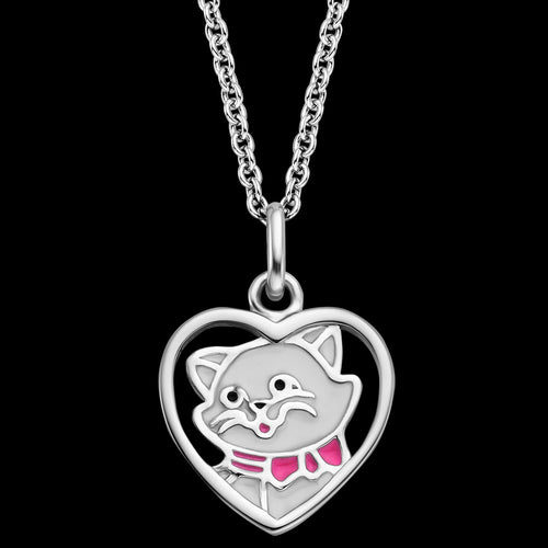 HERZENGEL CAT LOVE HEART CHILDREN'S NECKLACE