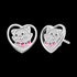 HERZENGEL CAT LOVE HEART CHILDREN'S STUD EARRINGS