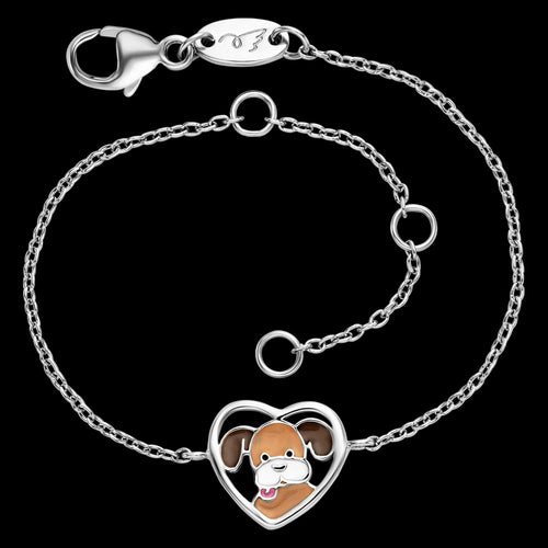 HERZENGEL DOG LOVE HEART CHILDREN'S BRACELET