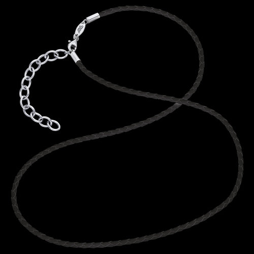 2MM BLACK LEATHER NECKLACE | VARIETY OF LENGTHS | AUSTRALIA