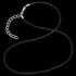 2MM BLACK LEATHER NECKLACE | VARIETY OF LENGTHS | AUSTRALIA