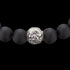 SAVE BRAVE MEN'S STEEL BLACK ONYX DRAGON BRACELET - CLOSE-UP