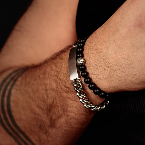 Onyx Dragon Bead Men's Bracelet | Save Brave Australia