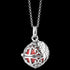 ENGELSRUFER SILVER RED PEARL ANGEL WING SOUNDBALL NECKLACE