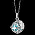 ENGELSRUFER SILVER TURQUOISE PEARL ANGEL WING SOUNDBALL NECKLACE