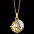 ENGELSRUFER GOLD WHITE PEARL ANGEL WING SOUNDBALL NECKLACE