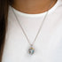 ENGELSRUFER SILVER HEAVEN FLYING ANGEL SOUNDBALL NECKLACE - MODEL VIEW