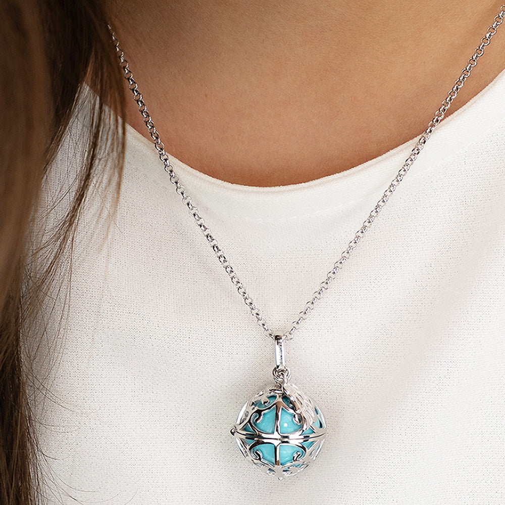 Colgante De Alas De ángel En Plata De Ley 925 - Con Cristales Blancos, Tamaño 42 Mm, Diseño Detallado, Para Mujeres