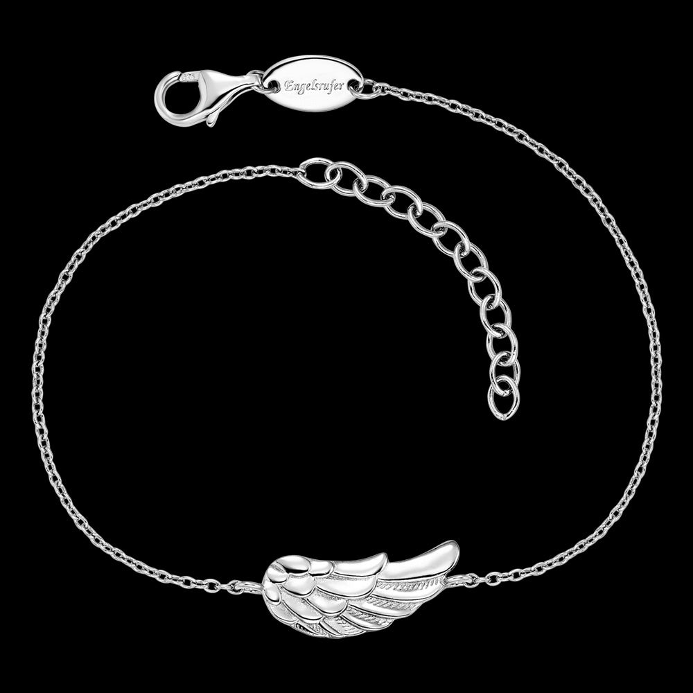 Silver Angel Feather Wing Bracelet | Engelsrufer Australia – Silver Steel