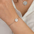 ENGELSRUFER SILVER TREE OF LIFE MOTHER OF PEARL BRACELET - MODEL VIEW